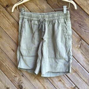 Zara soft olive green cut off short size small